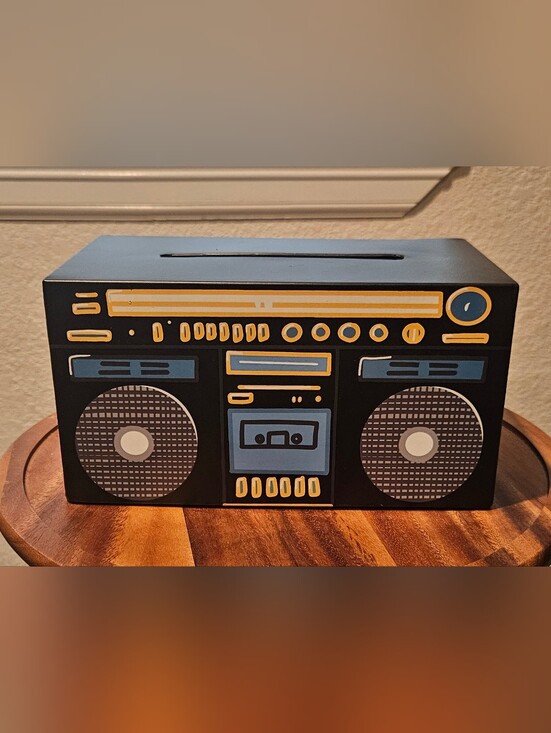 Red Shed Other - Retro Boombox Tissue Box Cover